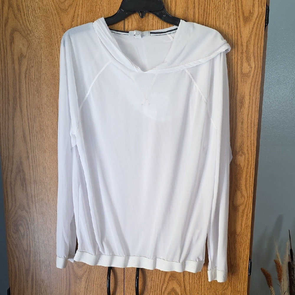 Zella Women's White Hooded Sweatshirt